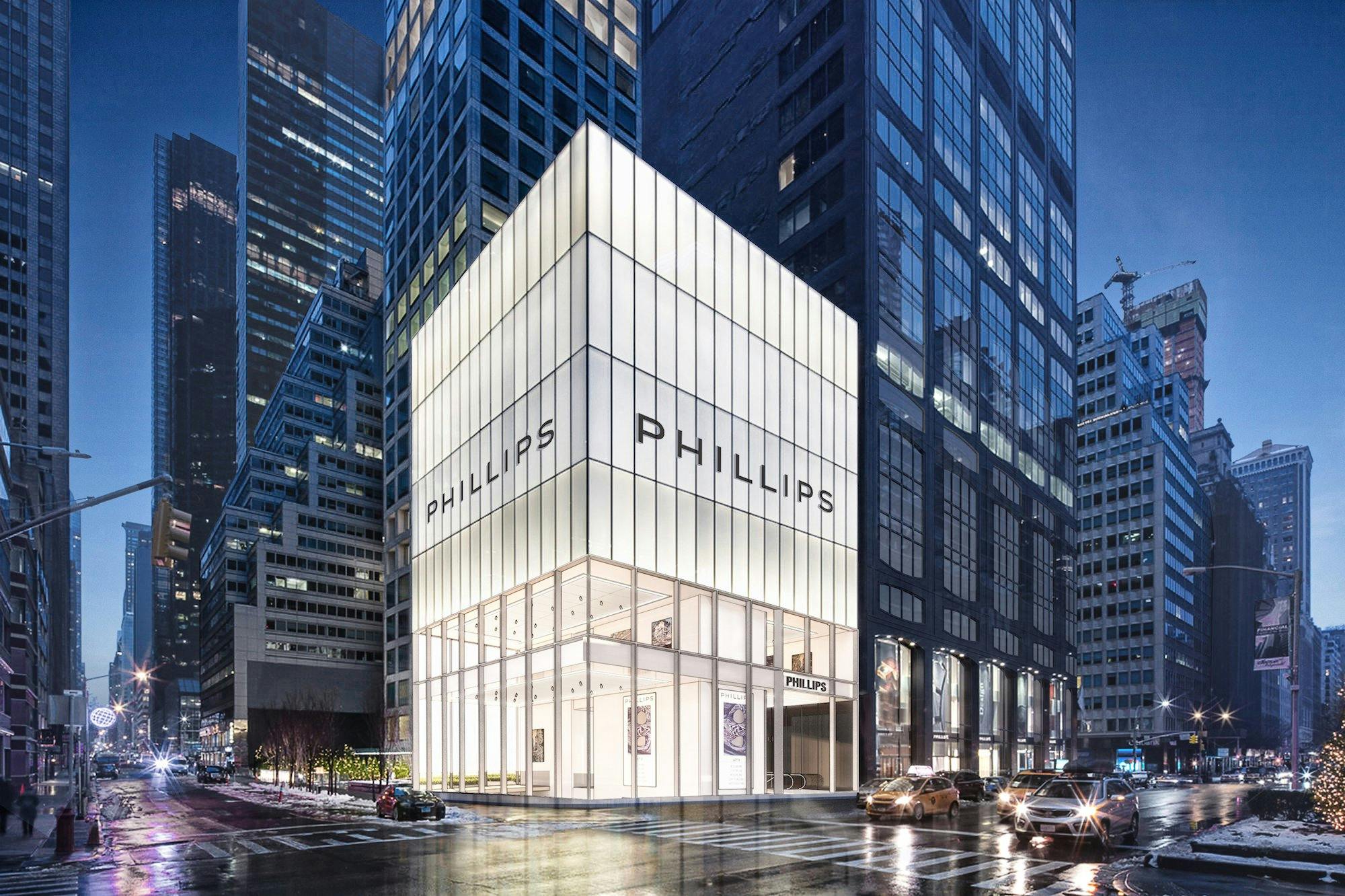 A photo of the outside of Phillips Headquarters.