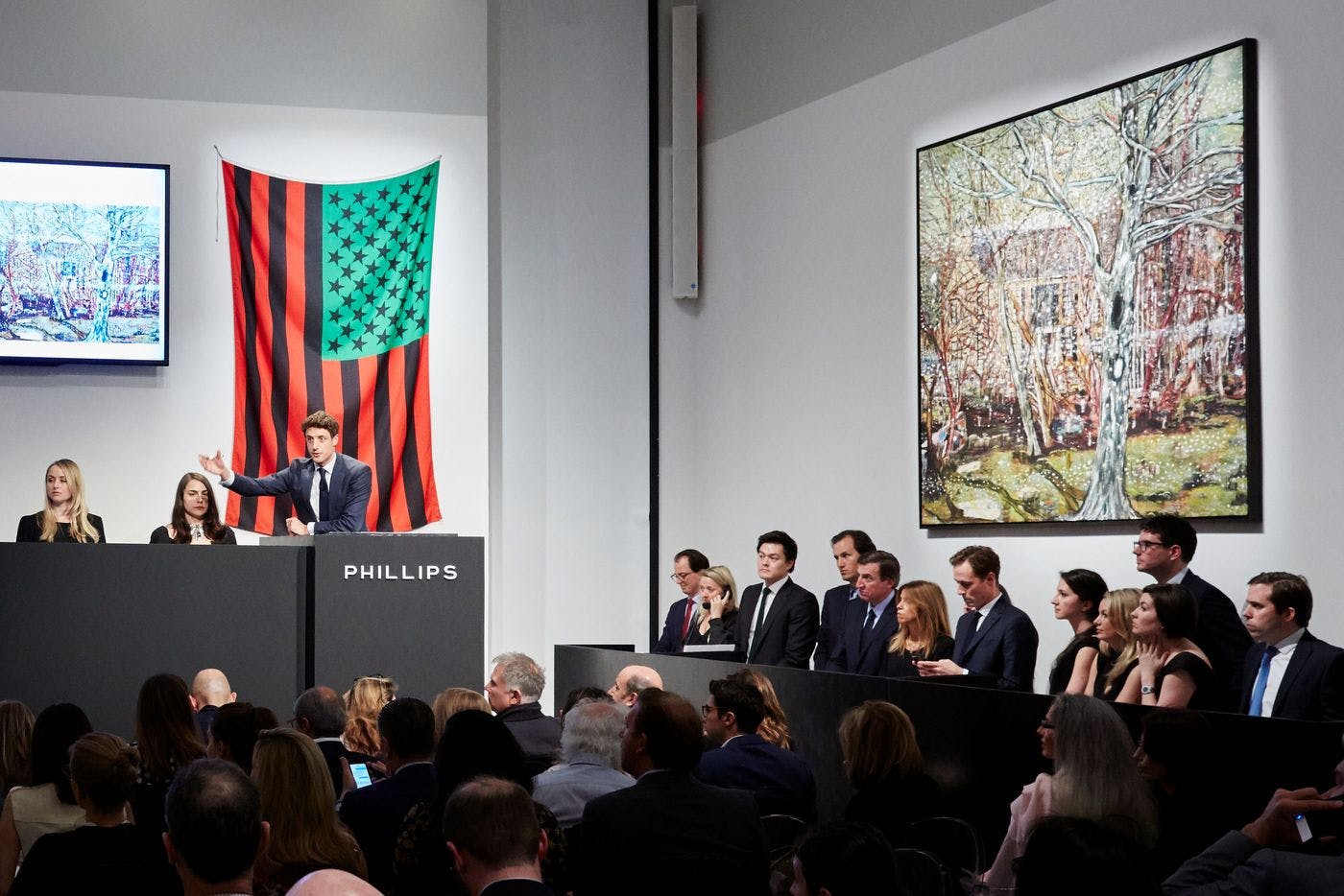 A photo of the 20th Century & Contemporary Art Auction at Phillips.