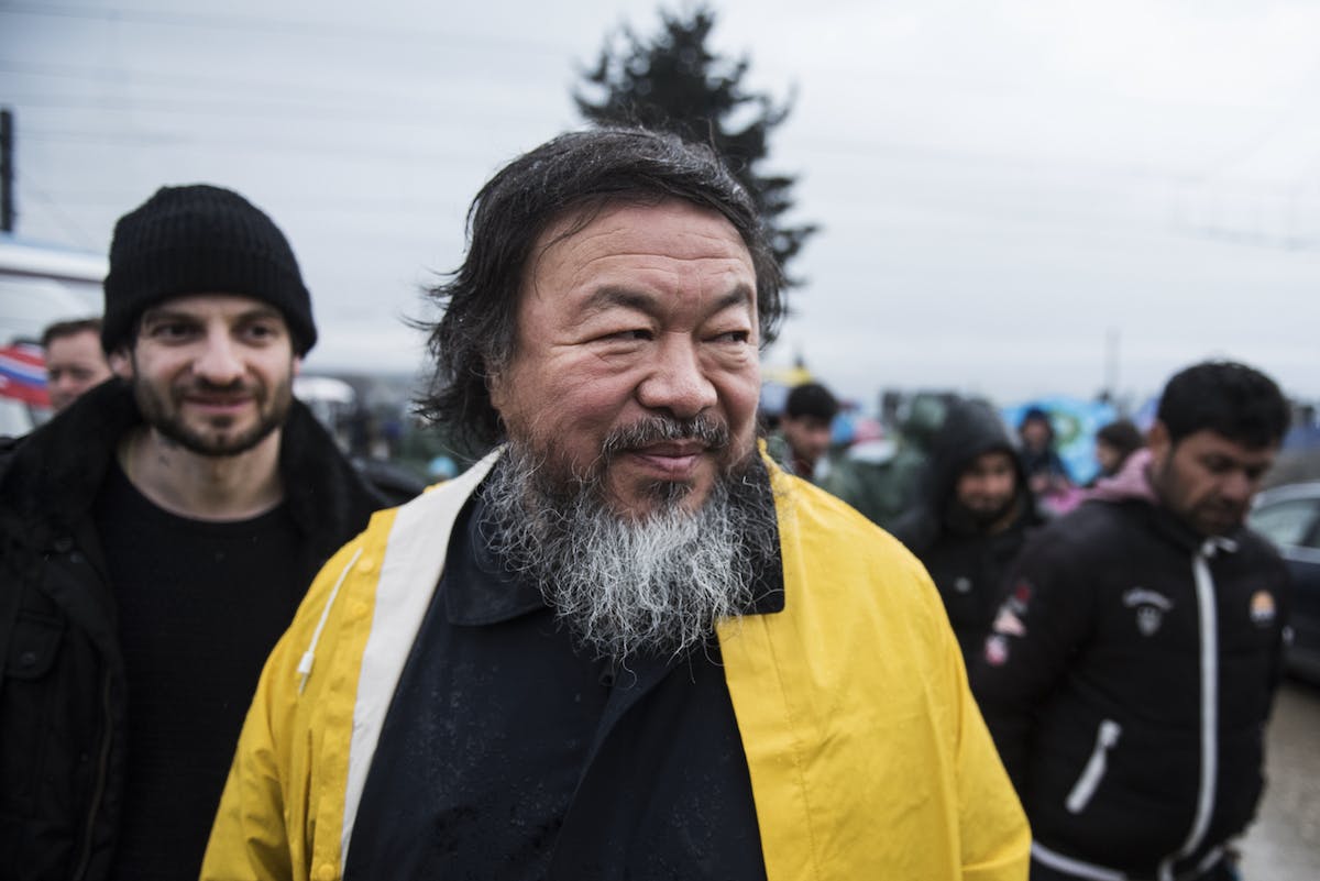 Photo of the artist, Ai Weiwei.