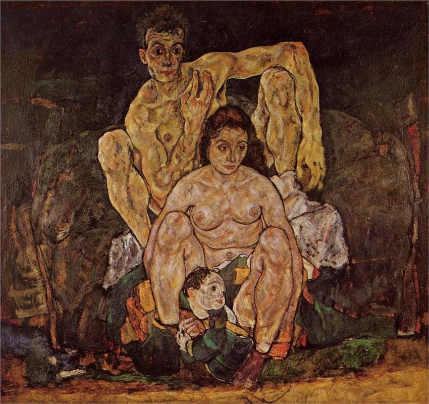 Egon Schiele's "The Family", 1918