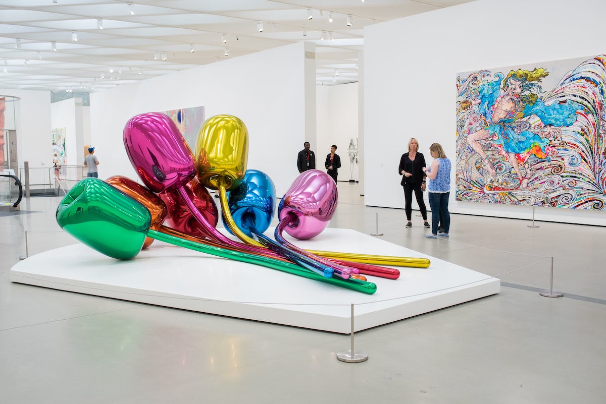 Tulips by Jeff Koons at the Broad Museum