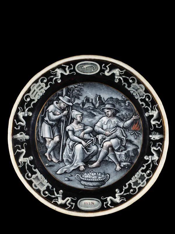 Pierre Reymond (1513-1584)
Assiette en émail de Limoges du XVIe siècle
Estimation : 5 000 - 7 000 € 