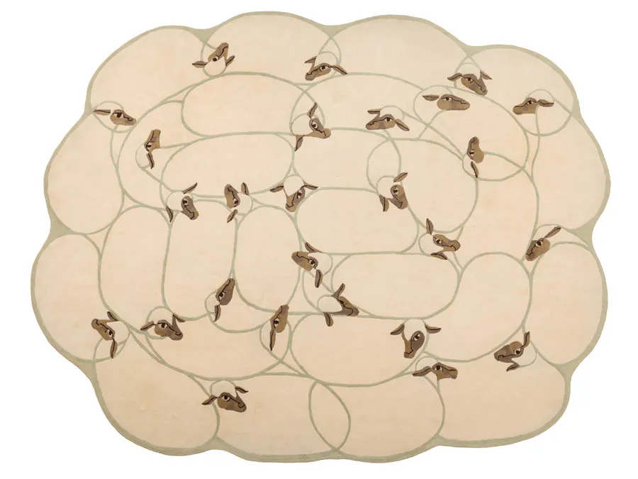 François-Xavier Lalanne (1927-2008)
Tapis Grand troupeau de moutons - 1997
Laine, Édition Artcurial
Estimation : 80 000 – 120 000 €