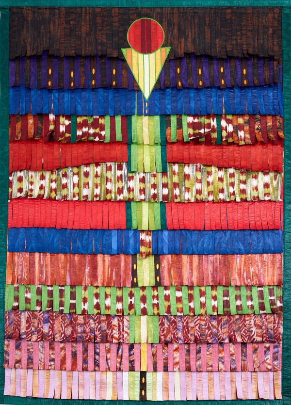 Abdoulaye Konaté (né en 1953)
Composition Massabelè (Cercle et triangle) - 2017 
Estimation : 25 000 - 35 000 € / 275 000 - 385 000 MAD 