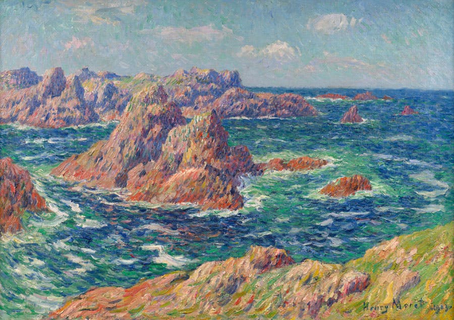 Henry MORET (1856-1913)
Roches de Pern à Ouessant – 1903 
Estimation : 80 000 – 120 000 €