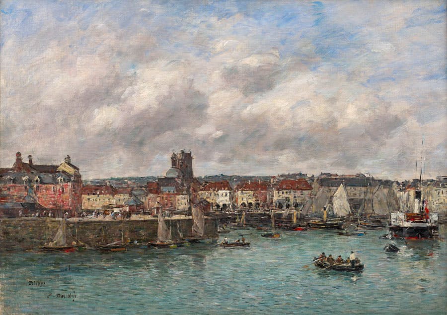 Eugène Boudin (1824-1898) Dieppe. Le port, vue prise du Pollet Vendu 124 640 € 