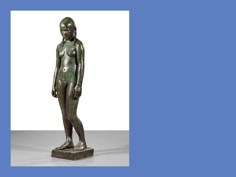 René Iché (1897-1954)
La Contrefleur, 1933
Bronze à patine verte
Estimation 25 000-35 000 €