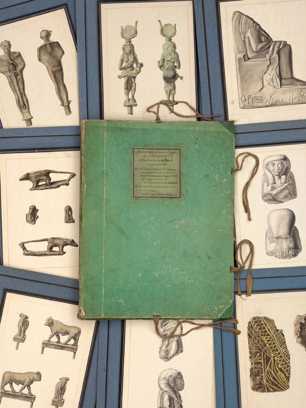 A collection of sketches and preparatory drawings for the plates of the Description de l’Égypte, from the former collection of Jean-Joseph Marcel, orientalist and Director of the Imperial Printing House. Estimate: €120,000 – 180,000