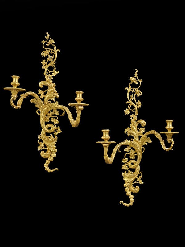 Paire d’appliques d’époque Régence
Dans le goût d’André-Charles Boulle
Estimation : 15 000 - 20 000 €