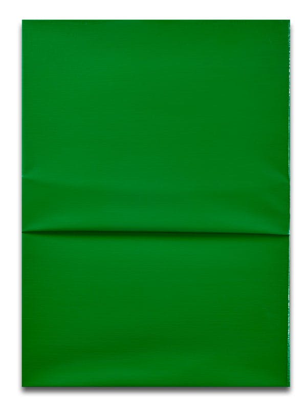 Angela De la Cruz (née en 1965)
Untitled (Fold) Green, 2024
Huile sur toile
Mise à prix : 3 000 €