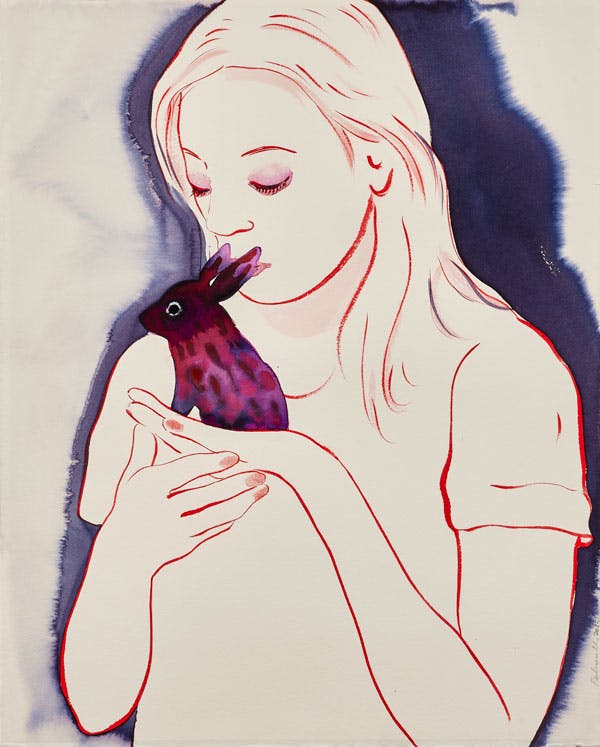 Françoise Pétrovitch (née en 1964)
Dans mes mains, 2025
Lavis d'encre sur papier
Mise à prix : 3 000 €