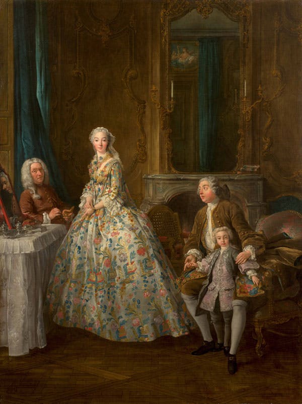 Jean-François de Troy  (1679-1752)
Portrait de Marie-Anne Gaillard de la Bouexière de Gagny, de son père, de son mari Jean-Hyacinthe Hocquart, seigneur de Montfermeil 
Vendu 4 067 600 € 