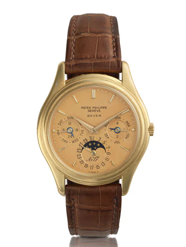 Patek Philippe
« Beyer No. 17 », circa 1985
Ref. 3940, No. 770 017
Vendu 762 150 CHF (843 113 €)
RECORD DU MONDE