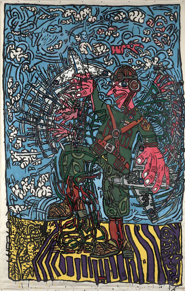 Robert COMBAS (1957-)
Soldat dansant la danse des avions, 1983
Vendu 165 000 €