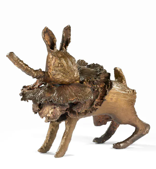 Claude Lalanne (1925-2019) 
Lapin Chou I, circa 1988 
Bronze et galvanoplastie à patine mordorée et cuivrée 
Estimation : 80 000 - 100 000