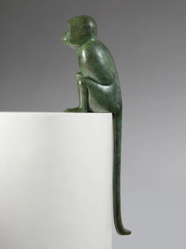 François-Xavier Lalanne (1927-2008) 
Singe attentif II, 1999 
Bronze patiné vert
Estimation : 600 000 – 800 000 €