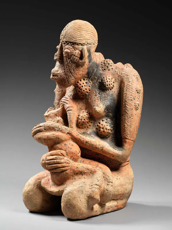 Maternité Djenné, XIe - XIIe siècle
Delta intérieur du Niger, Mali
Hauteur : 42 cm
Estimation : 10 000 – 15 000 € 