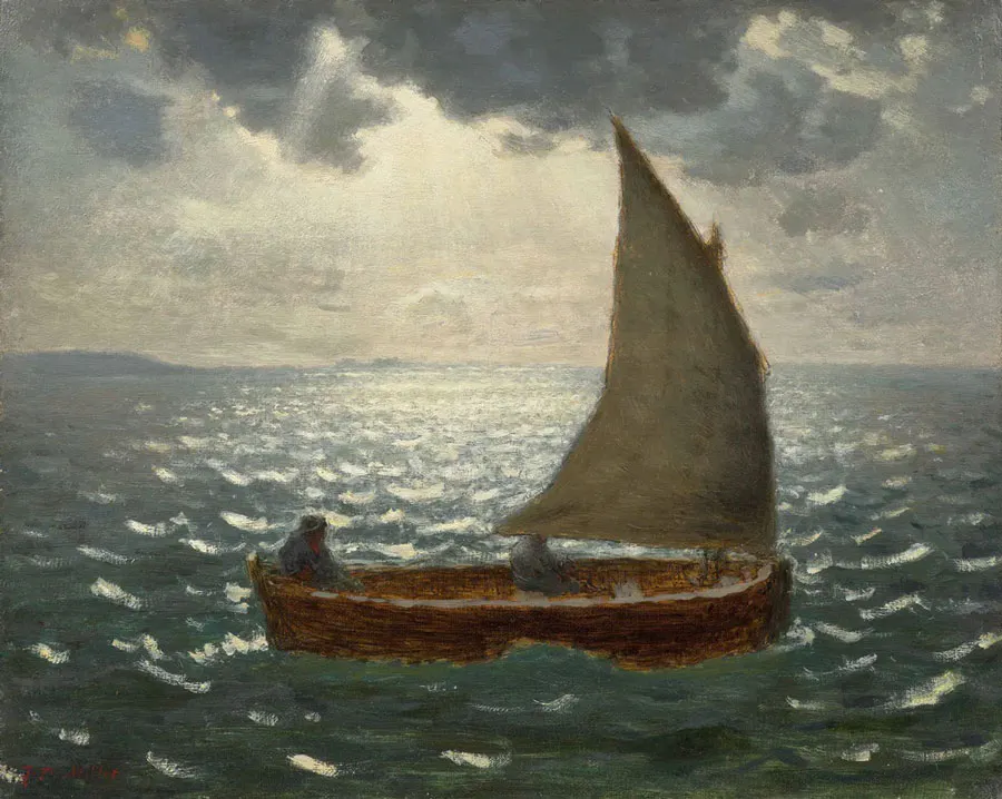 Jean-François Millet (1874–1875)  
Barque de pêche, circa 1870-1871  
Estimation : 500 000 – 800 000 € 
