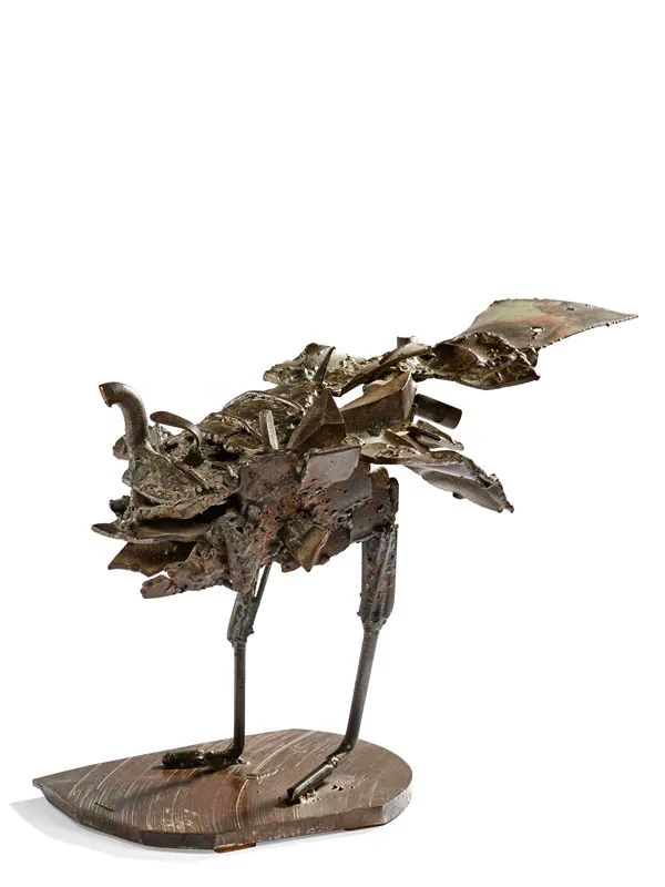 César (1921-1998)
Insecte, 1955
Fer soudé tôles peintes
27 x 37 x 28 cm
Estimation : 20 000 - 30 000 € 