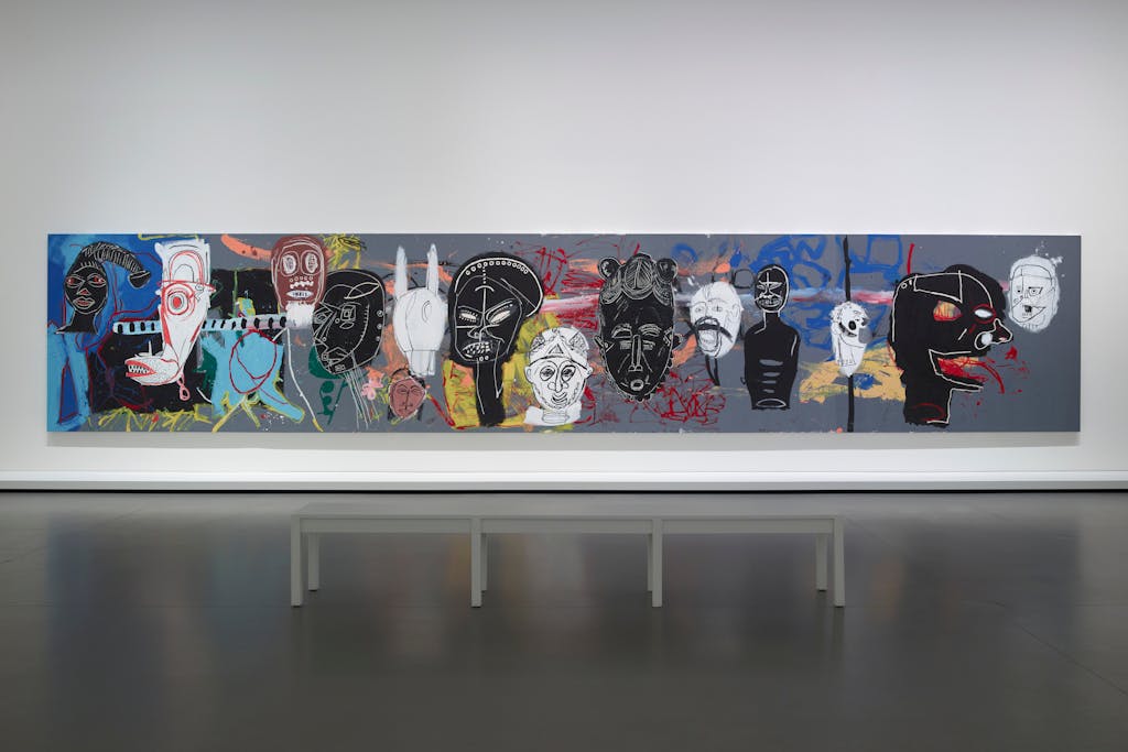 Jean-Michel Basquiat et Andy Warhol, AfricanMasks, vers 1984