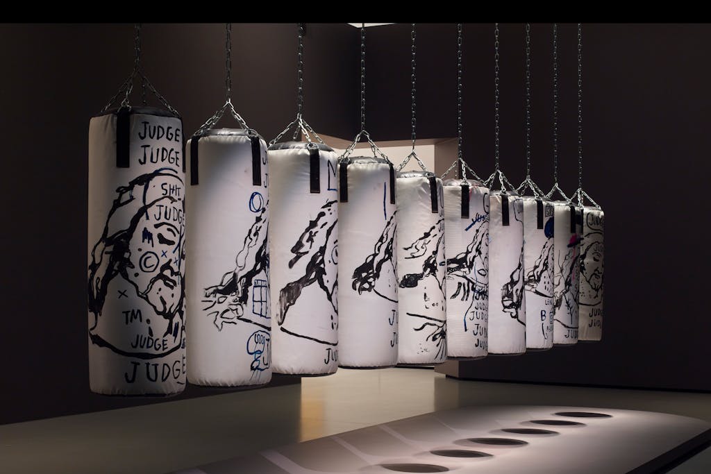 Jean-Michel Basquiat et Andy Warhol, Ten Punching Bags (Last Supper), 1985-1986