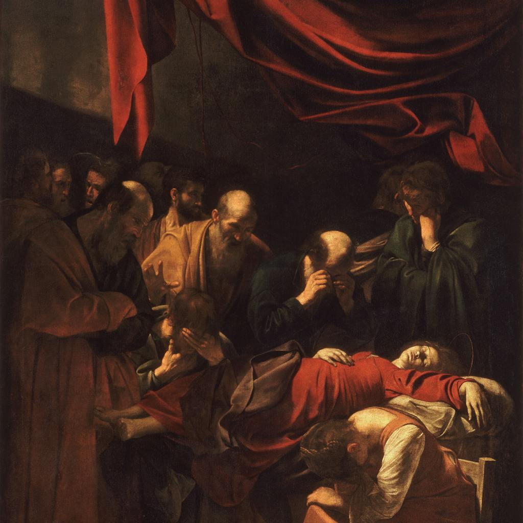 Caravaggio, Death of the Virgin, 1601-06, Louvre Museum 