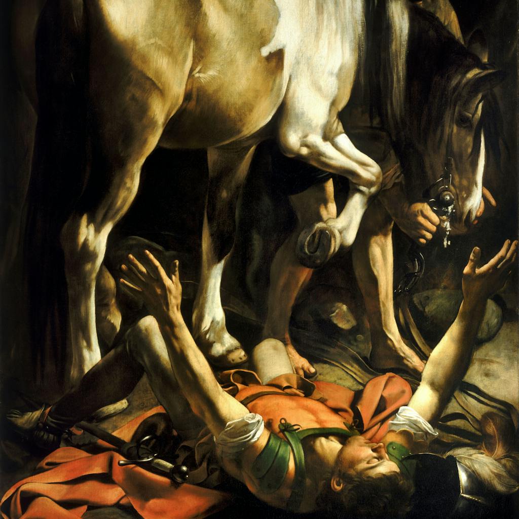 Caravaggio, The Conversion on the Way to Damascus, c. 1600-01, Basilica Parrocchiale Santa Maria del Popolo