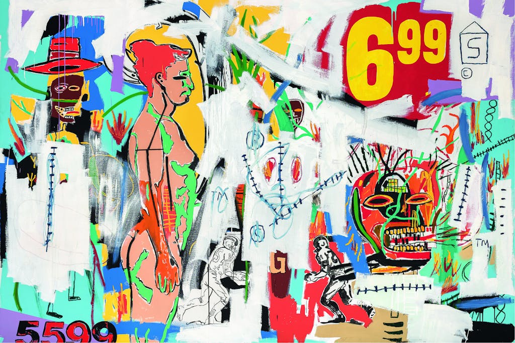 Jean-Michel Basquiat et Andy Warhol, 6.99, 1985