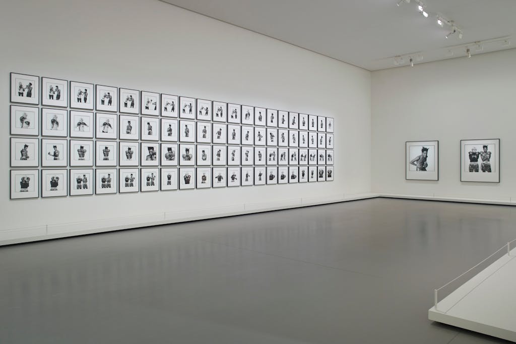 Vue d'installation de l'exposition "Basquiat × Warhol, à quatre mains"