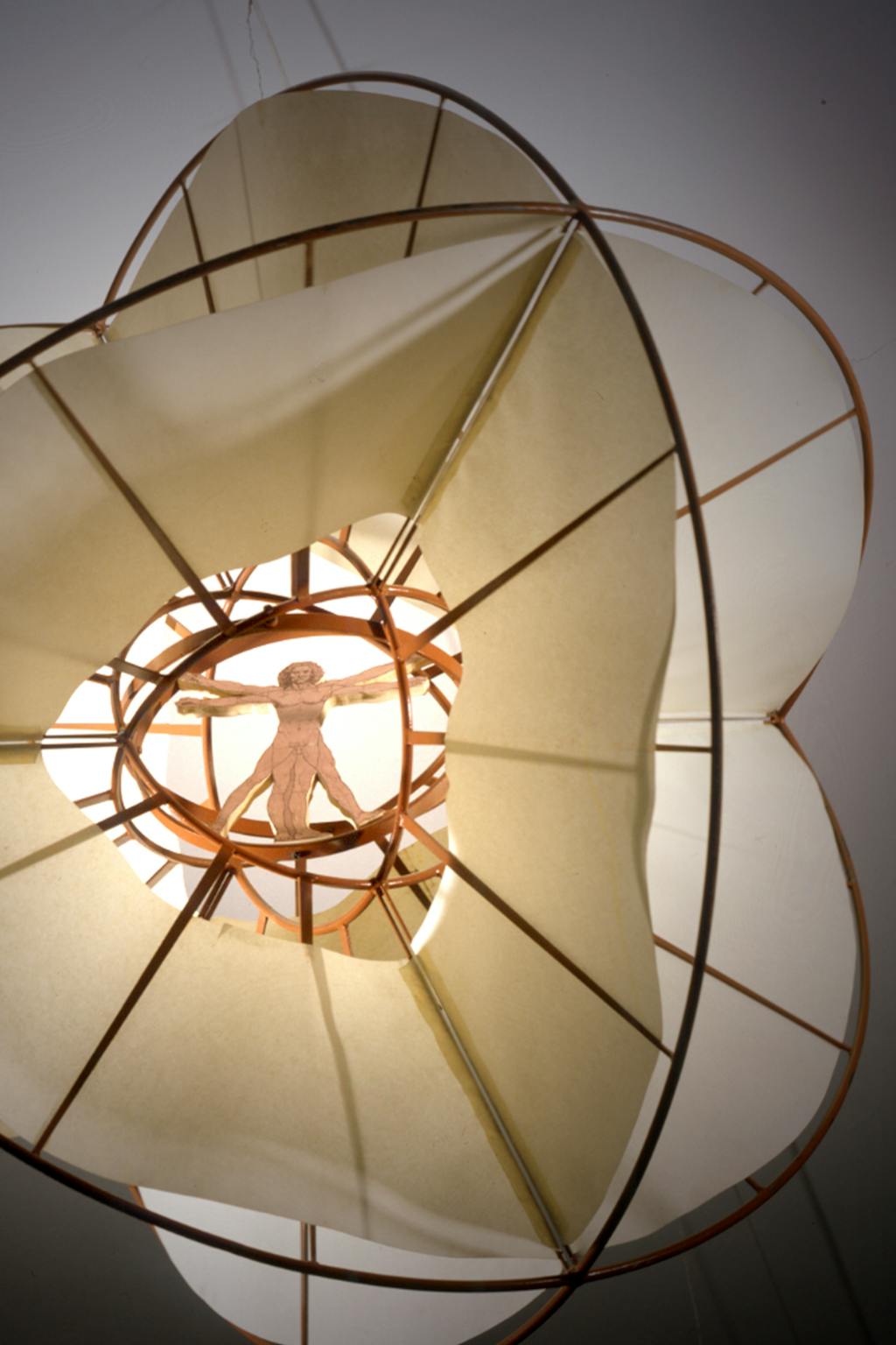 Reconstruction of the Ideal Museum of Leonardo's "Flying Sphere", for the exhibition "Leonardo and Europe", 2000.