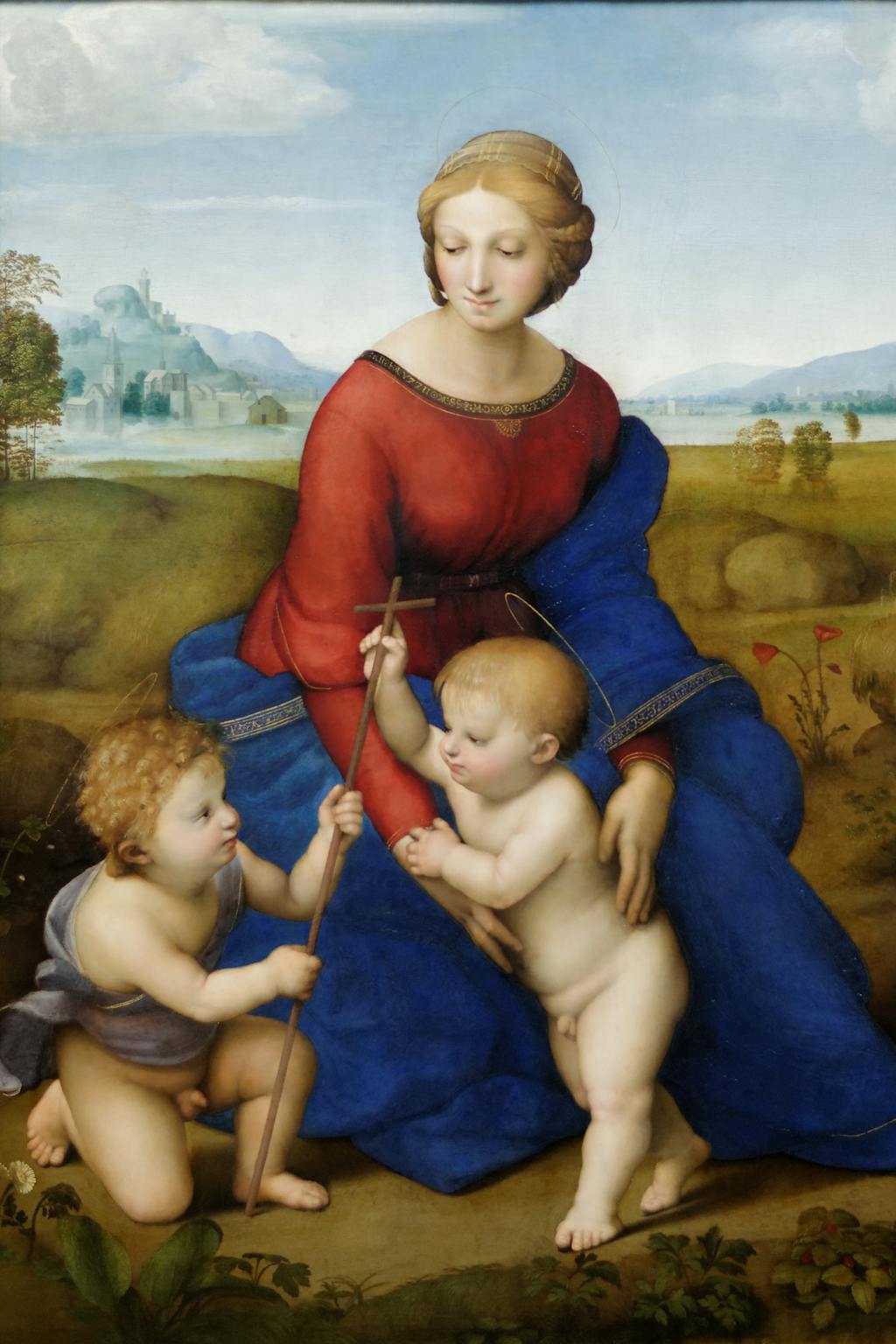 Raphael, The Madonna of the Meadow, c. 1505, Kunsthistorisches Museum Wien, Gemäldegalerie