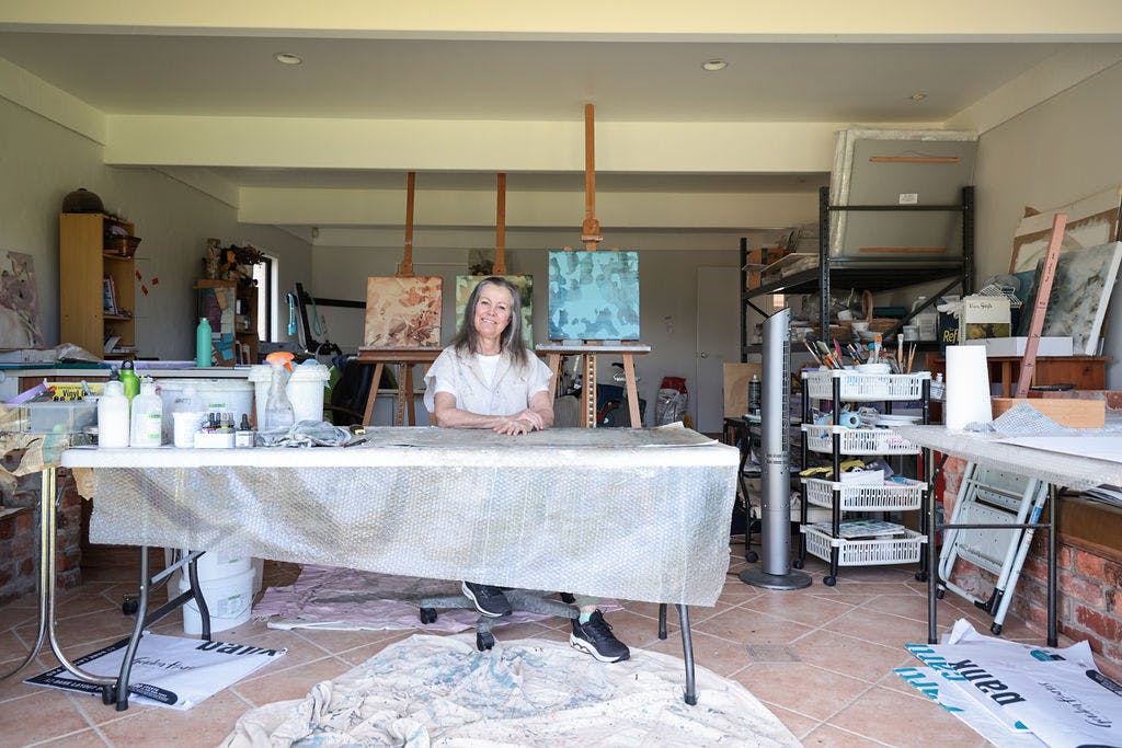 Leigh Munro in her studio.