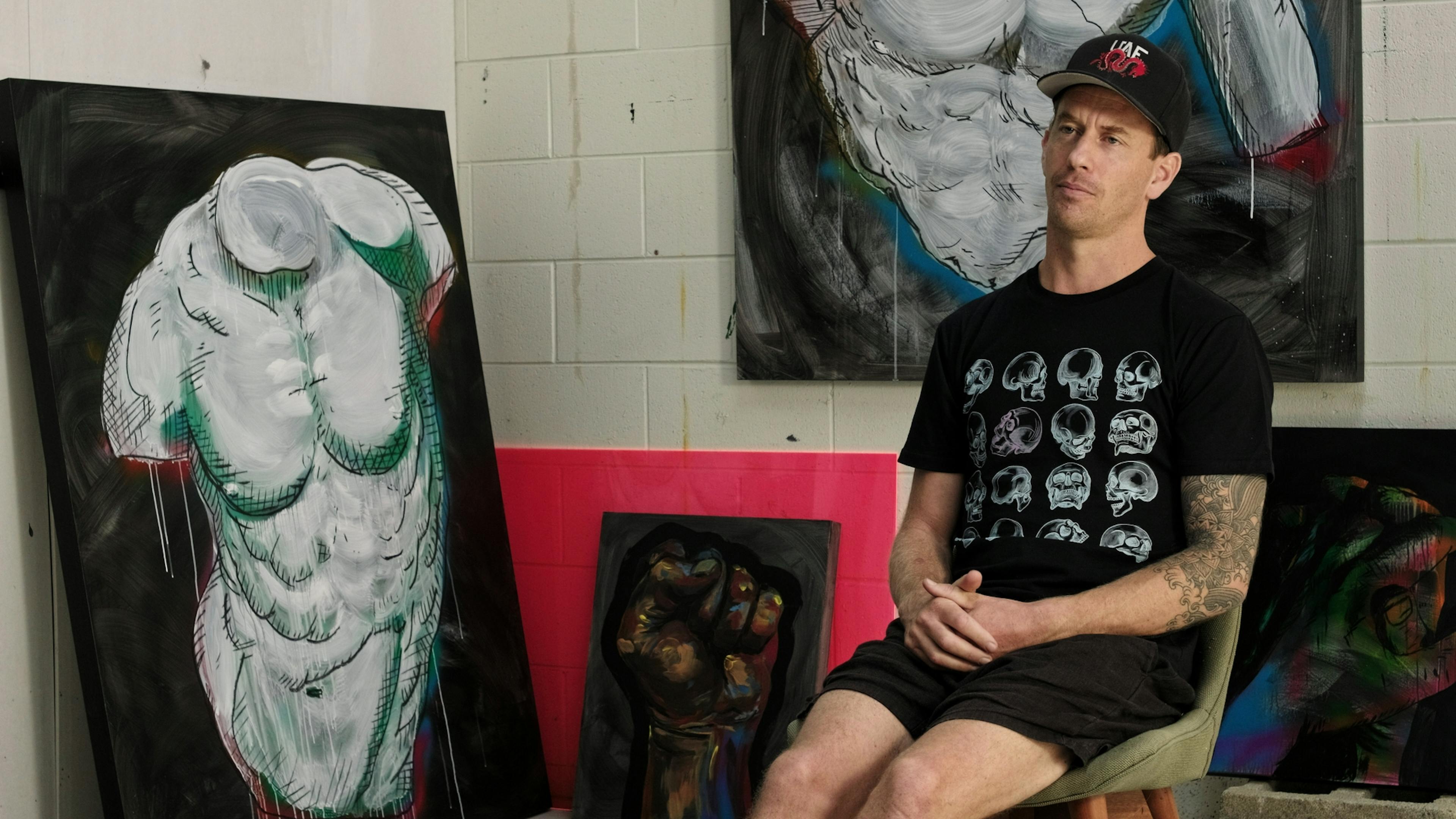 Artist Gerry Parke talks to Artfull about his painting practice. Street art, graffiti and ideas of what it means to be a man. 