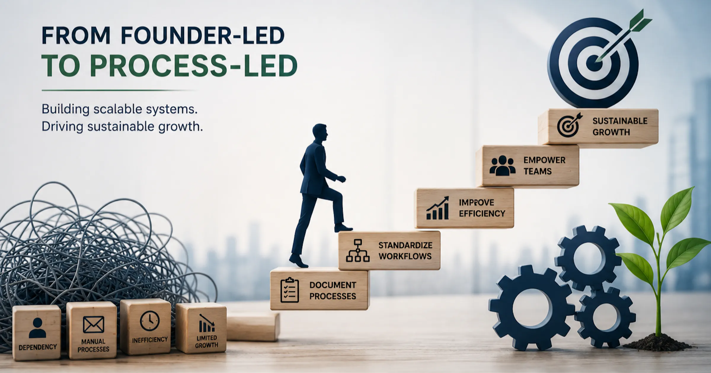 How to Scale a Business: Moving from Founder-Led to Process-Led Operations