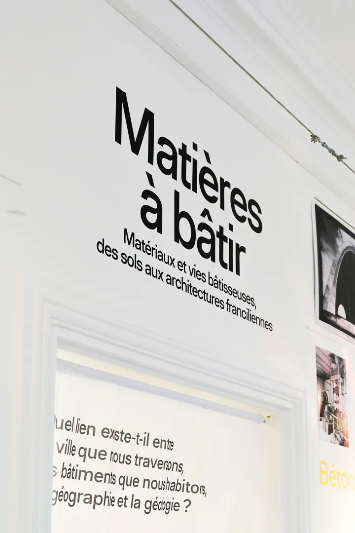 Arthur Calame - Matières à Bâtir - Visual Identity for the exhibition Matières à Bâtir, at Maison de Banlieue et de l'architecture - Image 10