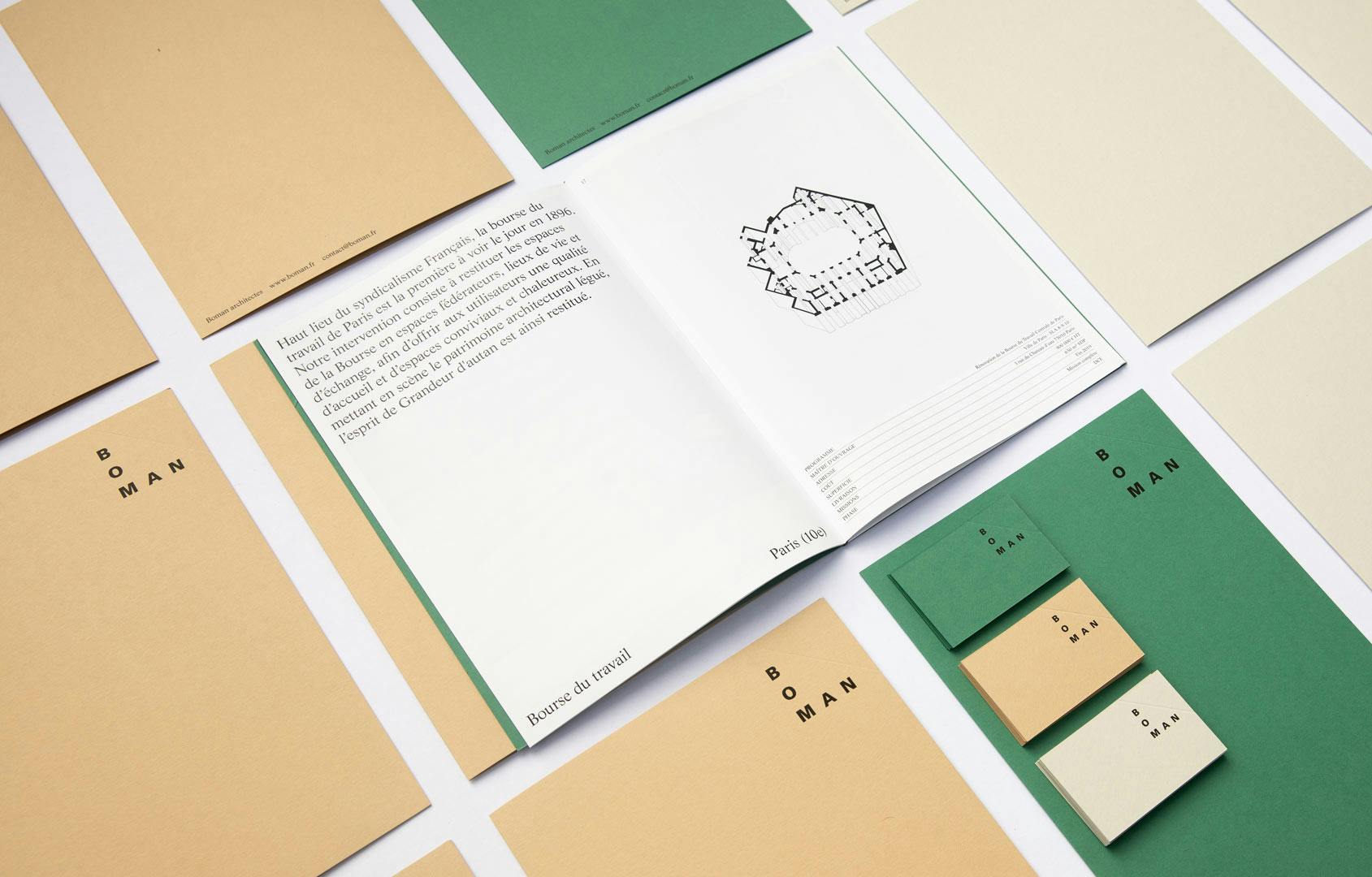 Arthur Calame - Boman architectes - Identité, Supports imprimés, Portfolio digital et fiches projets, 2017-présent - Image 1