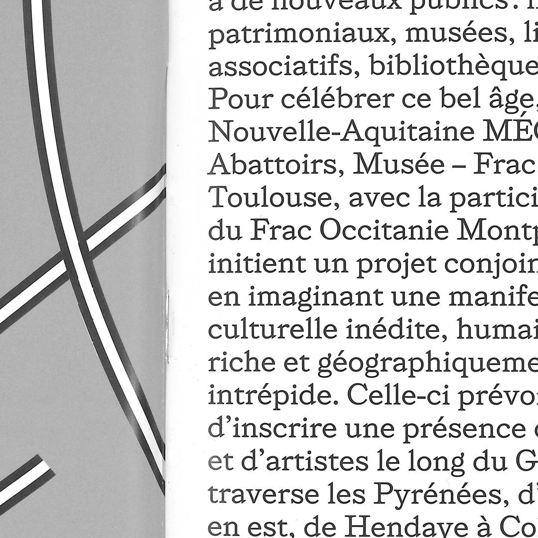 Arthur Calame - GR10 - Typographie sur mesure, Identité, Affiches, livrets,
10x21cm, 28 pages - Image 10