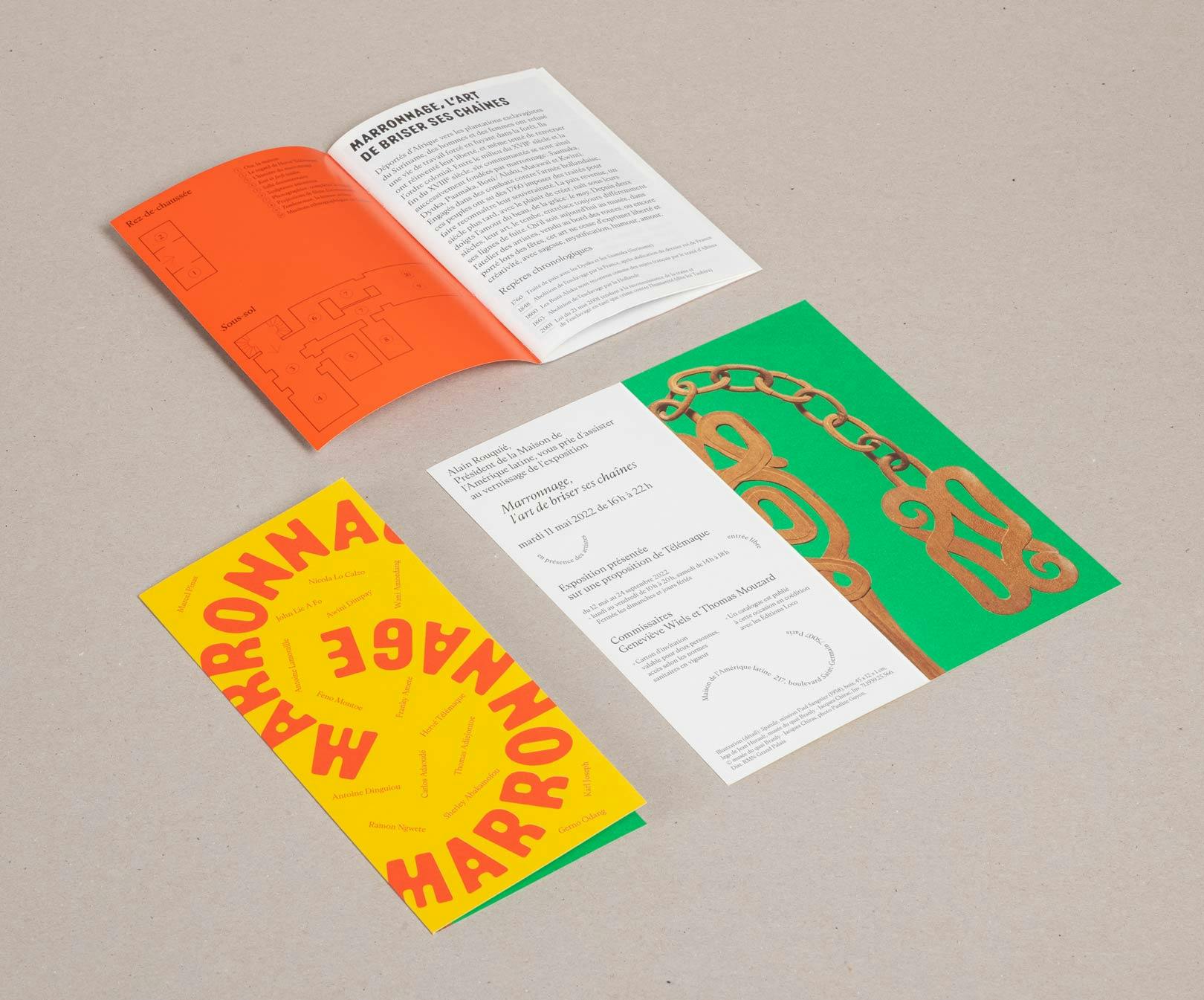 Arthur Calame - Marronnage - Affiches, Signalétique, Catalogue, Invitation, Typographie sur mesure, 2022 - Image 1