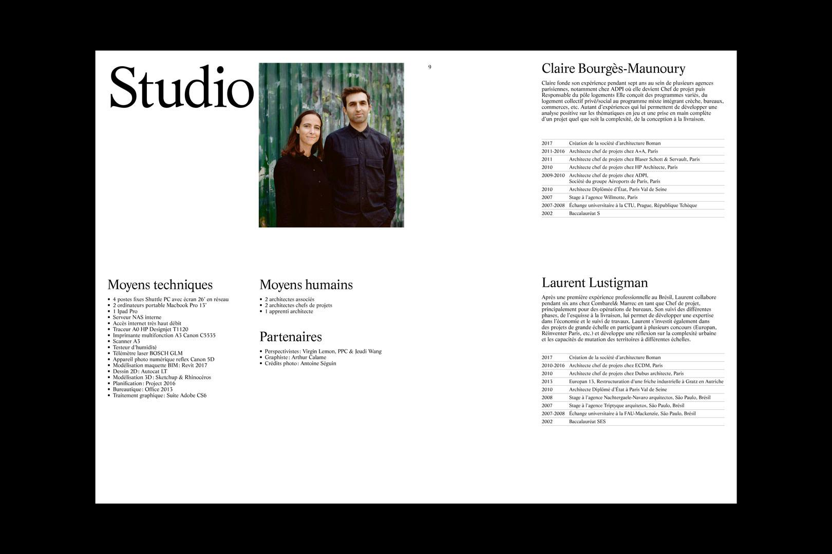 Arthur Calame - Boman architectes - Identité, Supports imprimés, Portfolio digital et fiches projets, 2017-présent - Image 4
