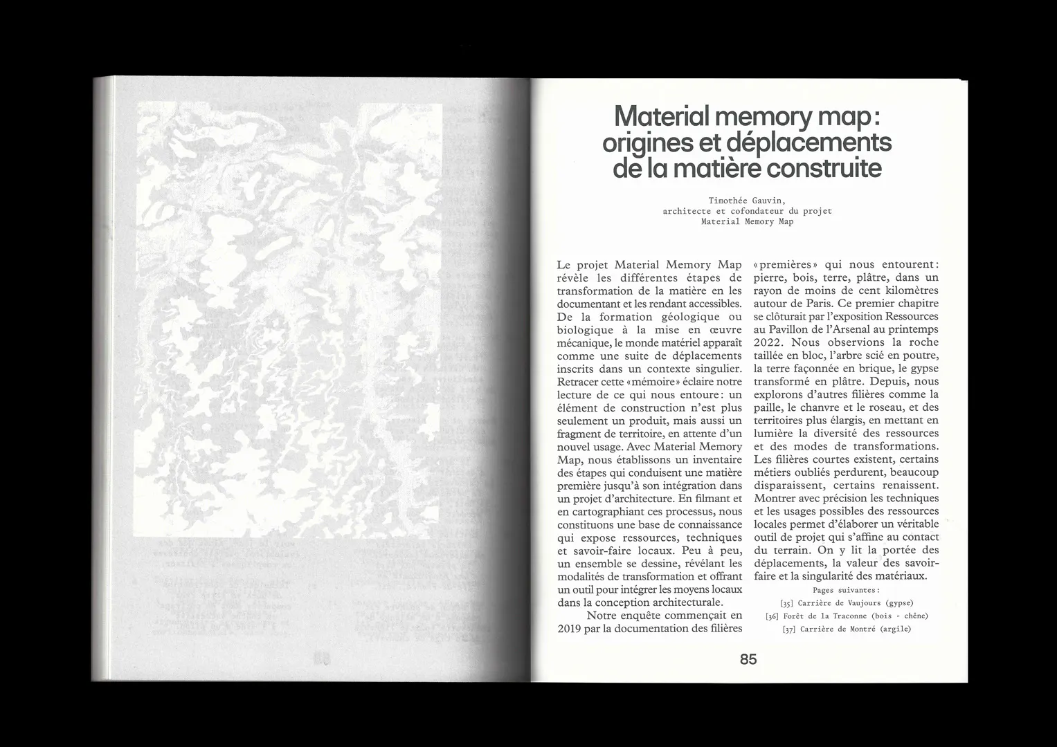 Arthur Calame - Matières à Bâtir - Visual Identity for the exhibition Matières à Bâtir, at Maison de Banlieue et de l'architecture - Image 2