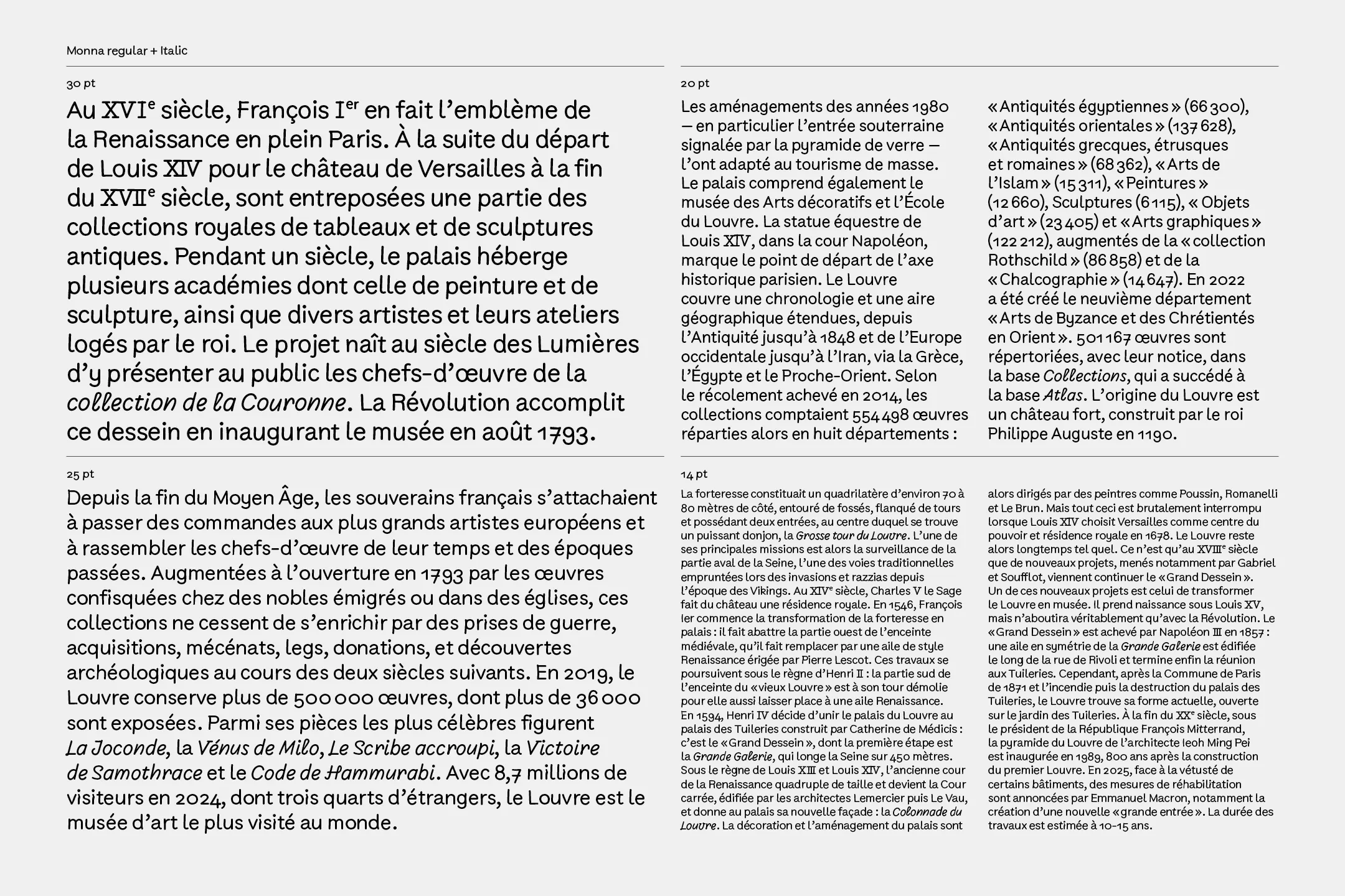 Arthur Calame - Louvre - Custom typeface - Image 16