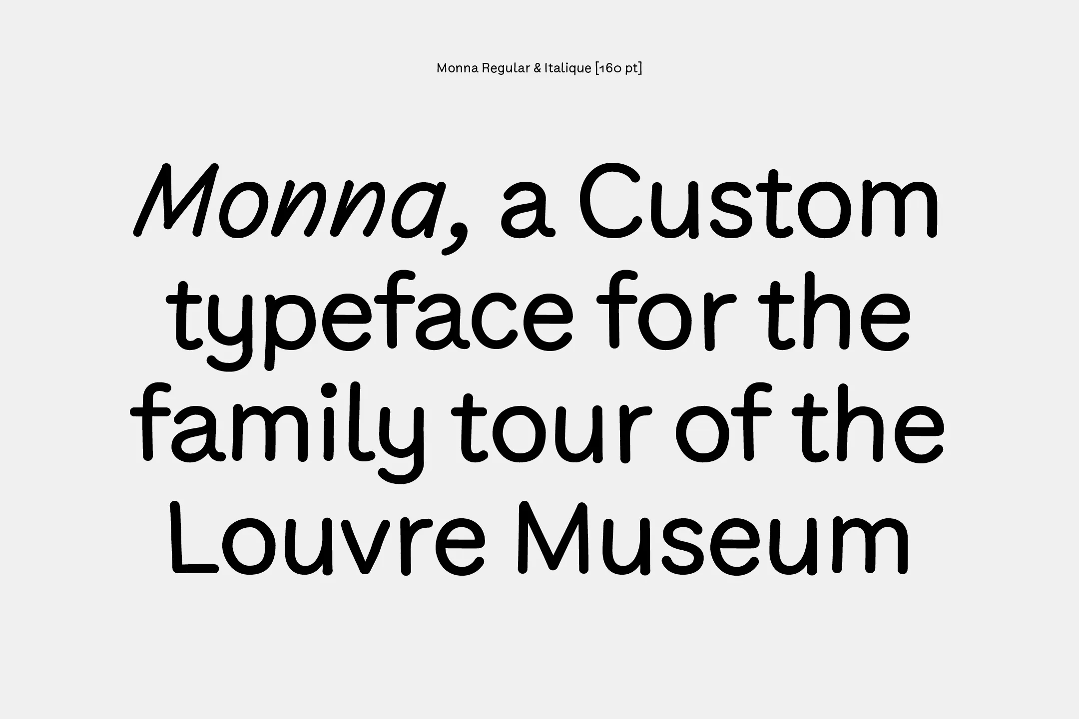 Arthur Calame - Louvre - Custom typeface - Image 1