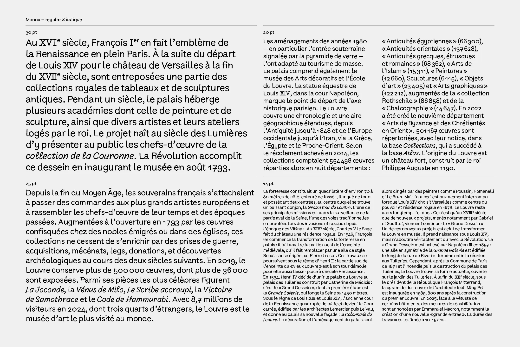 Arthur Calame - Louvre - Custom typeface - Image 16