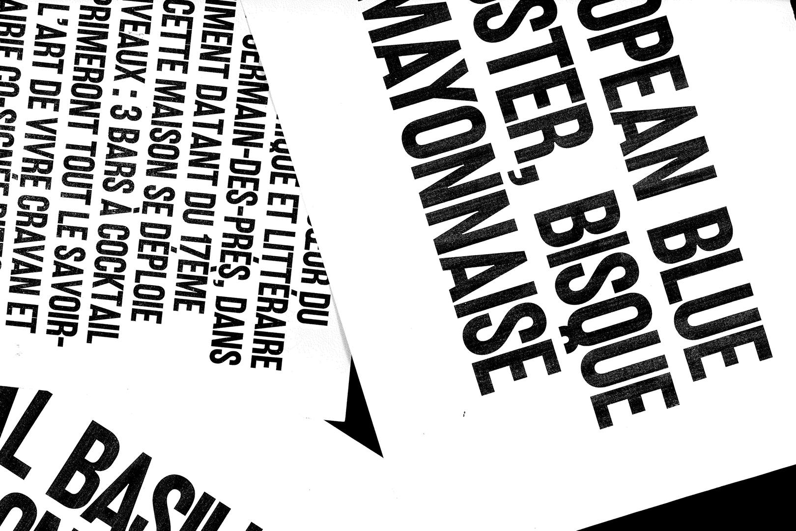 TYPOGRAPHIE custom pour Cravan