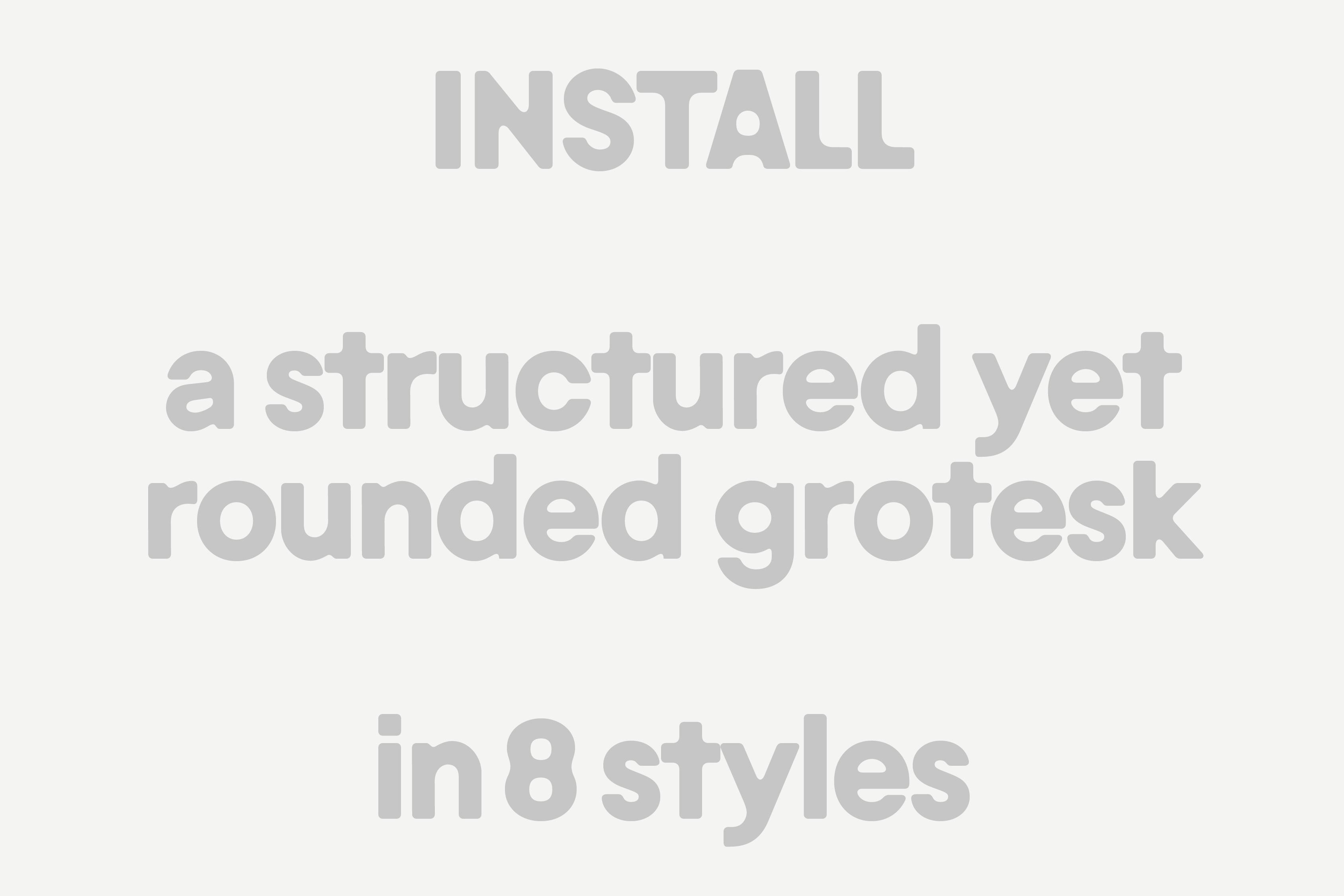 Arthur Calame - Install - Typographie – Thin, Light, Regular, Bold, 2025 - Image 3