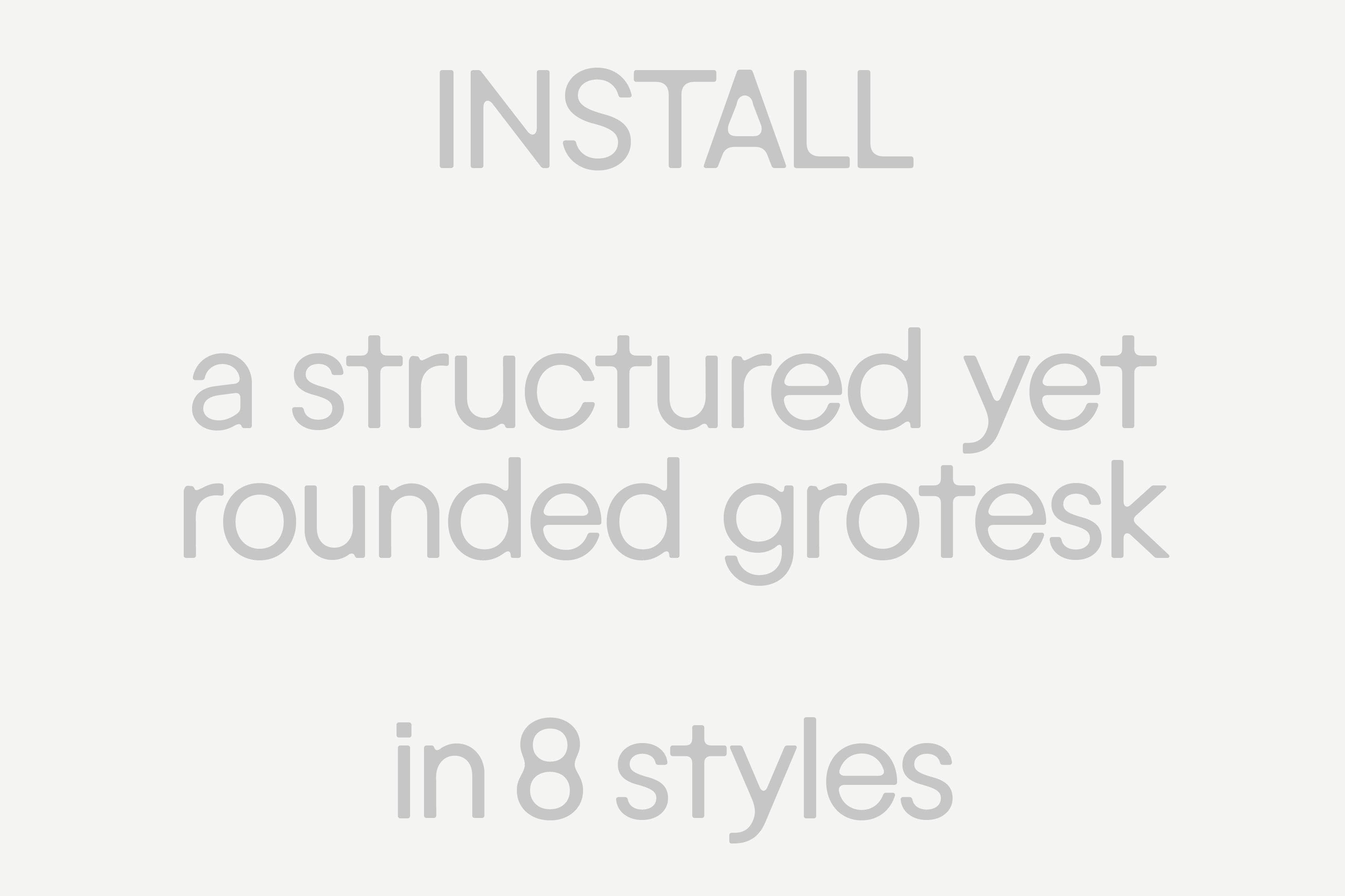 Arthur Calame - Install - Typographie – Thin, Light, Regular, Bold, 2025 - Image 2