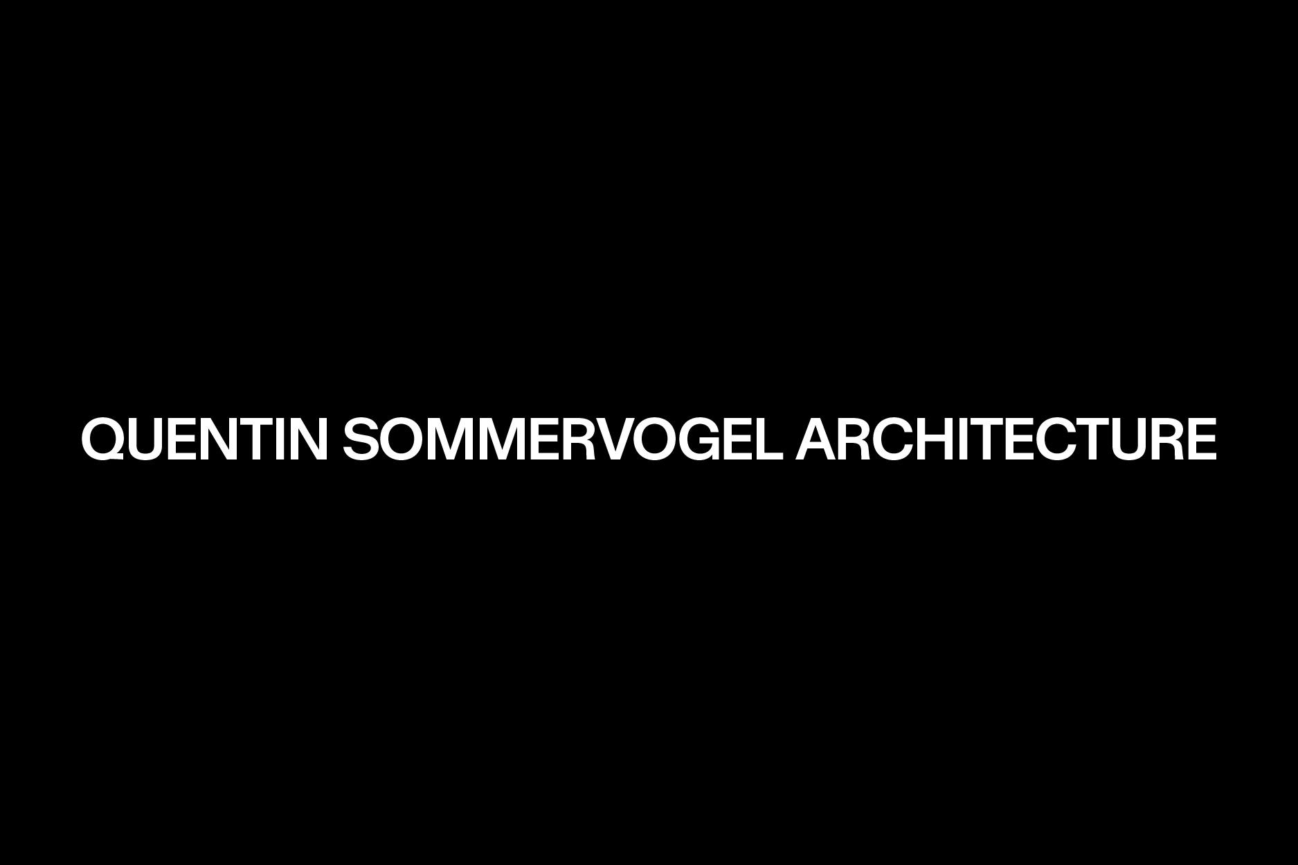 Quentin Sommervogel Architecture