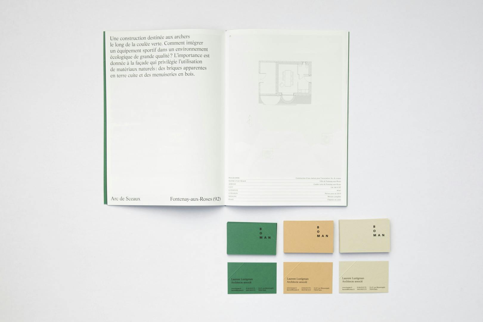 Arthur Calame - Boman architectes - Identité, Supports imprimés, Portfolio digital et fiches projets, 2017-présent - Image 3