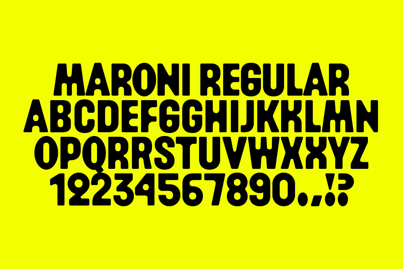Arthur Calame - Maroni - Typeface – Regular, Condensed - Image 8