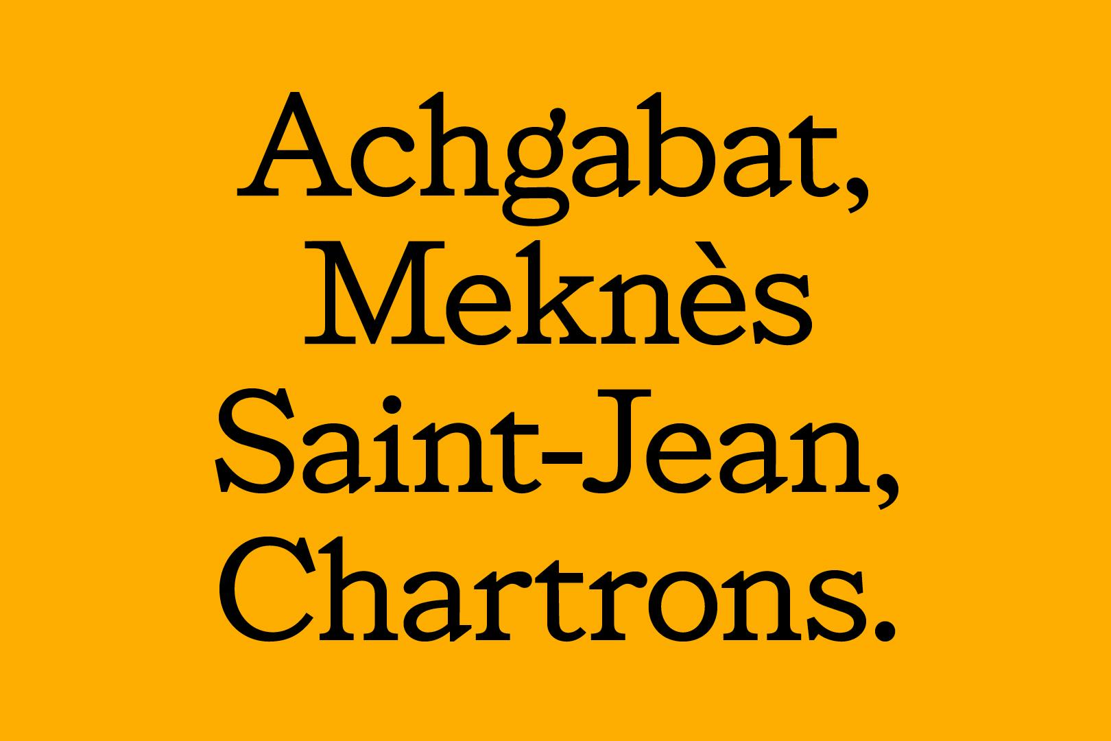 GR10 – Specimen typographique
